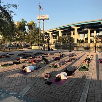 Jose Marti Park - What a beautiful setting to practice yoga.  Free bilingual class in the park every Tuesday at 6:00 PM rain or shine!  Everyone welcome! - Parks Near Me - Miami, Florida