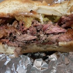 Jim Bobs Bbq - Yeah! This is what it looks like!  A lotta meat!! No one in Rockport can compare with Jim Bob's! It's THE BEST BBQ!!!!