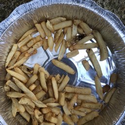 French Fries and Cheeseburger
