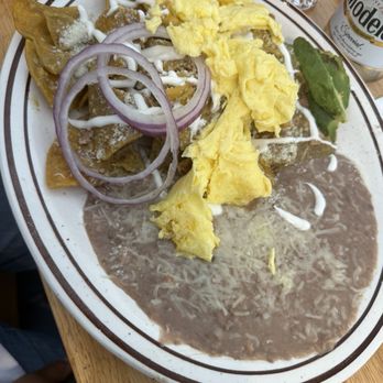 Scrambled - Chile verde chilaquiles - Breakfast & Brunch Near Me - Bakersfield, California