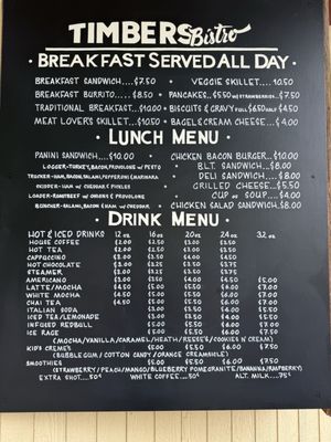 Menu photo 2 Timbers Bistro John Day, OR