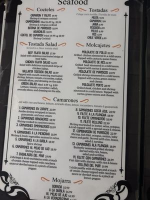 Menu photo 3 Vallarta Mexican Grill Bakersfield, CA