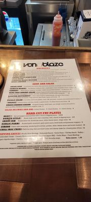 Menu photo 1 Von Blaze Morgantown, WV Menu photo 1 Von Blaze Morgantown, WV