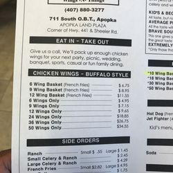 Wings-N-Things - Menu