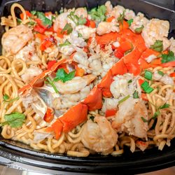 P.F. Chang's - A newish dish on the menu: Cantonese-style lobster served with noodles. This was so incredibly flavorful - so glad I got it.