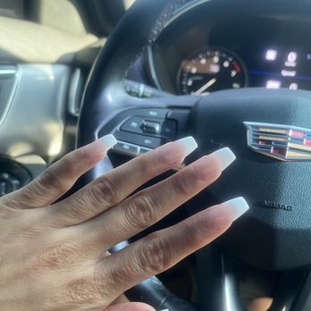 Fine Nails & Spa - Only looks okay from a far but they are bad and thick - Nail Salons Near Me - Orange, California