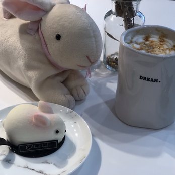 Rabbit Hole Cafe - Caramel macchiato and bunny mousse - Desserts Near Me - Halifax, Nova Scotia Rabbit Hole Cafe - Caramel macchiato and bunny mousse - Desserts Near Me - Halifax, Nova Scotia
