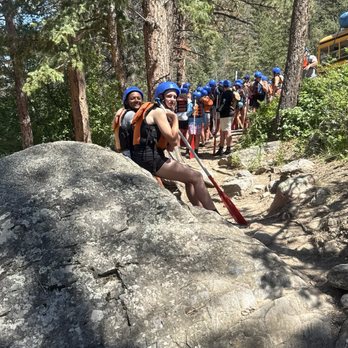 A1 Wildwater Rafting - Waiting for all the rafts to be unloaded and finding our guides for our trip. - Rafting/Kayaking Near Me - Fort Collins, Colorado