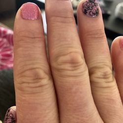 Nail Place - An orchid stencil