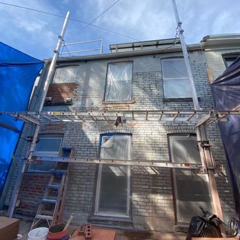 Hchopen Design & Construction - Brooklyn Carroll Gardens brick repointing in progress. - General Contractors Near Me - Clifton, New Jersey