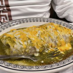 Rodrigo's Mexican Grill - Chile verde wet burrito! Huge portion.