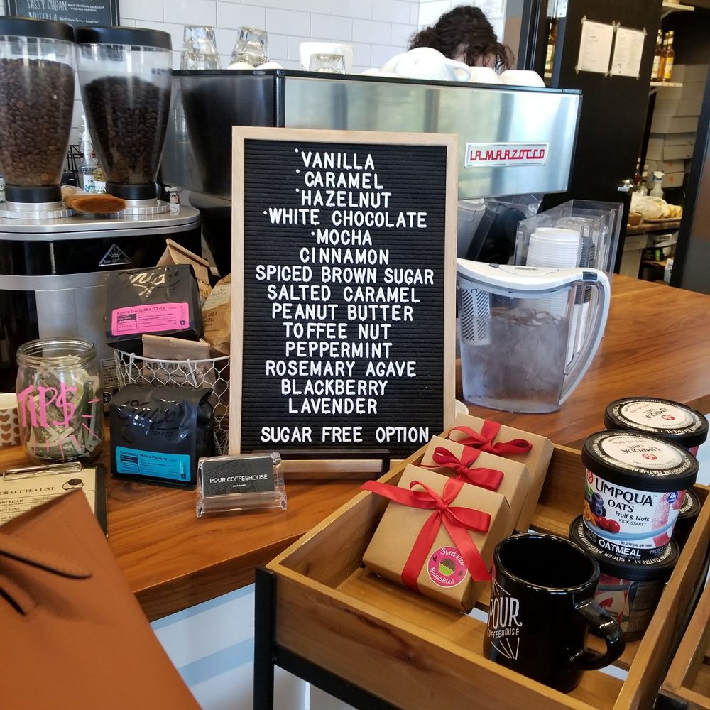 Pour Coffeehouse - Syrup list - Coffee & Tea Near Me - Olathe, Kansas