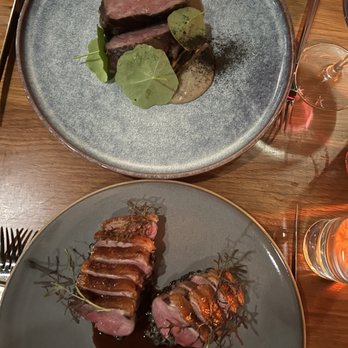 Heritage - Natural prime short rib and Seven Day Aged Duck - Modern European Near Me - Long Beach, California
