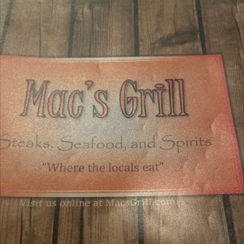 Mac's Grill - the name of the restaurant - Steakhouses Near Me - Auburn, Maine