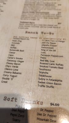Menu photo 4 Twisted Ranch St. Louis, MO