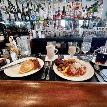 The Classic Cup Cafe - Sat at the bar. Irish Coffee, Sicilian Omelette, Pancake and Bacon. Please don't judge me. - New American Near Me - Kansas City, Missouri The Classic Cup Cafe - Sat at the bar. Irish Coffee, Sicilian Omelette, Pancake and Bacon. Please don't judge me. - New American Near Me - Kansas City, Missouri