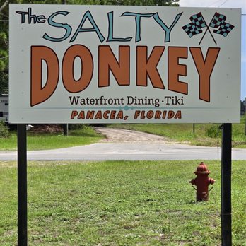The Salty Donkey - Sign - Bars Near Me - Panacea, Florida