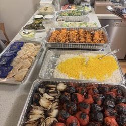 Aria's Grill - Chicken tender kabob catered meal with rice and pita