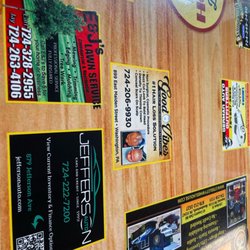 Dog House Diner - I love local diners where local merchants can advertise right on the table