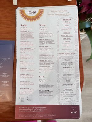 Menu photo 5 Life Alive Organic Cafe Davis Square Somerville, MA Menu photo 5 Life Alive Organic Cafe Davis Square Somerville, MA