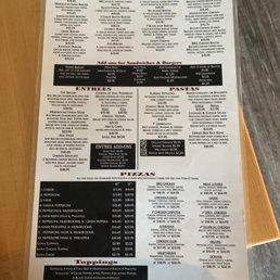 the menu of the restaurant the menu of the restaurant