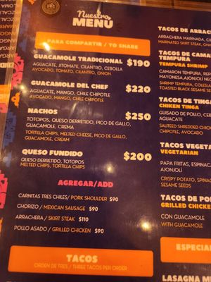 Menu photo 4 Los Tacos de Humo Isla Mujeres, ROO Menu photo 4 Los Tacos de Humo Isla Mujeres, ROO
