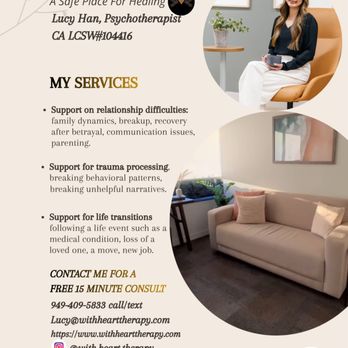 With Heart Therapy - Counseling & Mental Health Near Me - Irvine, California With Heart Therapy - Counseling & Mental Health Near Me - Irvine, California