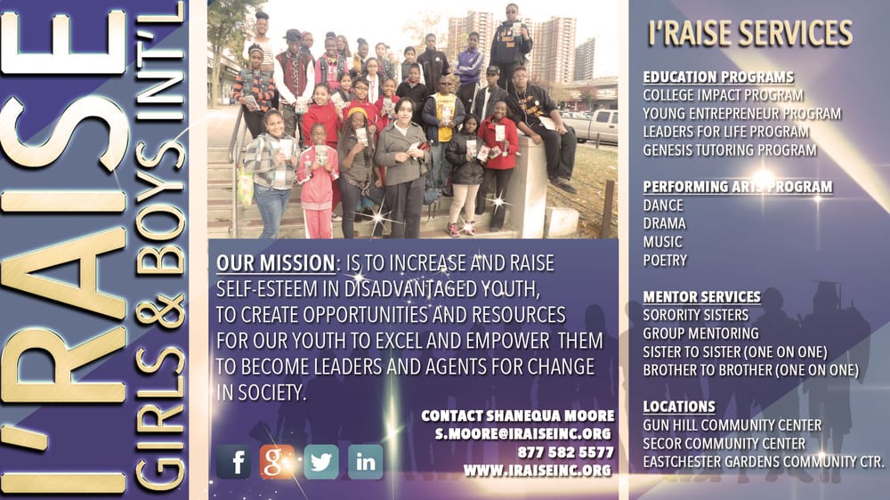 I'RAISE Girls & Boys International Corporation - social services organization in Bronx, NY