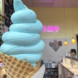 The iconic Blueberry Soft Serve
