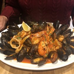 Little Italy - Seafood with spaghetti. Very tasty.