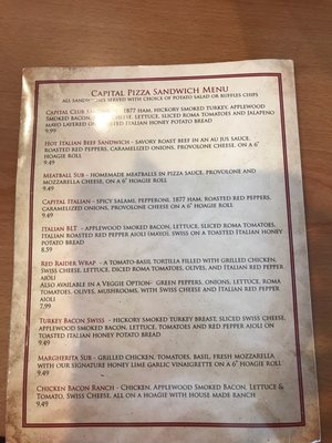 Menu photo 1 Capital Pizza Lubbock, TX