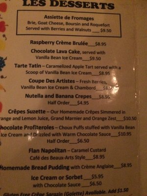 Menu photo 6 Cafe Des Beaux-Arts Palm Desert, CA Menu photo 6 Cafe Des Beaux-Arts Palm Desert, CA