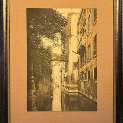Artistic Picture Framing - This print features a fabric mat float mount to maintain full visibility, fillet and museum glass