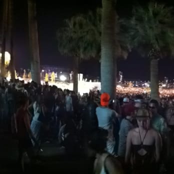 Coachella - Panorama of crowd leaving after Radiohead - Festivals Near Me - Indio, California Coachella - Panorama of crowd leaving after Radiohead - Festivals Near Me - Indio, California