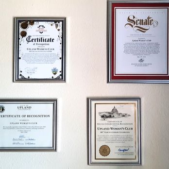 Upland Woman's Club - 2026 Certificates of Recognition - Community Service/Non-Profit Near Me - Upland, California Upland Woman's Club - 2026 Certificates of Recognition - Community Service/Non-Profit Near Me - Upland, California