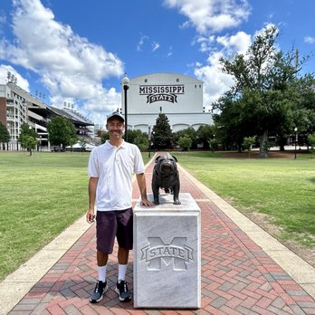 Davis Wade Stadium - Getting a photo with the bulldog and stadium in the background. - Stadiums & Arenas Near Me - Starkville, Mississippi Davis Wade Stadium - Getting a photo with the bulldog and stadium in the background. - Stadiums & Arenas Near Me - Starkville, Mississippi