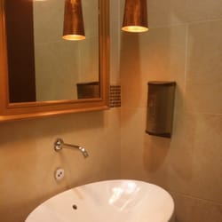 Private Restrooms At Bayview Village Shopping Centre - Each stall has its own touch free: (1) toilet, (2) soap dispenser w/ soap from Belle de Provence, (3) faucet and (4) hand dryer.