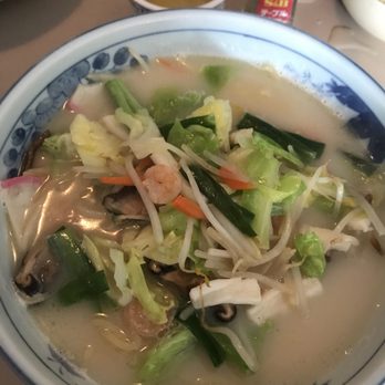 Hakata Restaurant - Champon ramen in tonkotsu broth. Yum! - Japanese Near Me - Silverdale, Washington