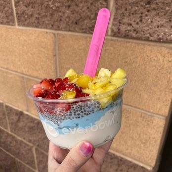 Everbowl - a hand holding a bowl of fruit and yogurt - Acai Bowls Near Me - Saint George, Utah