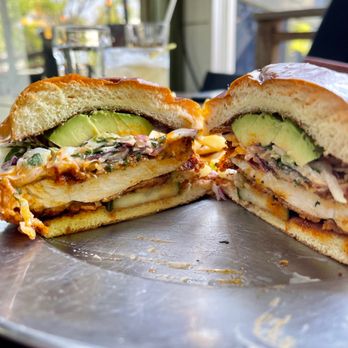 Eureka! - Spicy Fried Chicken Sandwich with Avocado - Burgers Near Me - Claremont, California