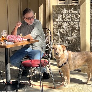 River Creek Café - Pet friendly patio (watch out for Morris the Cat) - American Near Me - Ahwahnee, California River Creek Café - Pet friendly patio (watch out for Morris the Cat) - American Near Me - Ahwahnee, California
