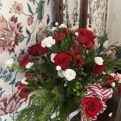 Bud & Bloom Florist Boutique and Home - They may not have been there in time for the dinner party; however, two beautiful replacement arrangements were delivered.  Thank you.