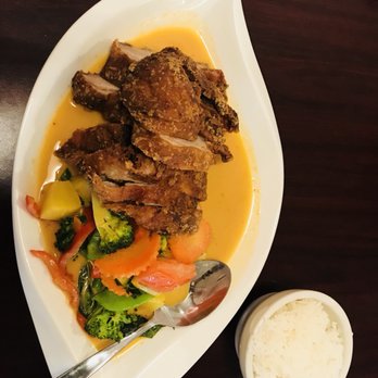 Pure Thai Kitchen - Crispy duck curry - Thai Near Me - Lewiston, Maine Pure Thai Kitchen - Crispy duck curry - Thai Near Me - Lewiston, Maine