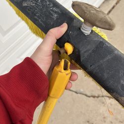 Denco Gutters and Exteriors - They used my broom to beat the snow off of my roof. Then put it back and then fashioned it to look like it wasn't broken.