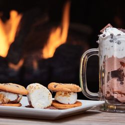 Expedition Cafe - Campfire Smores paired with our exclusive Chocolate Gelato