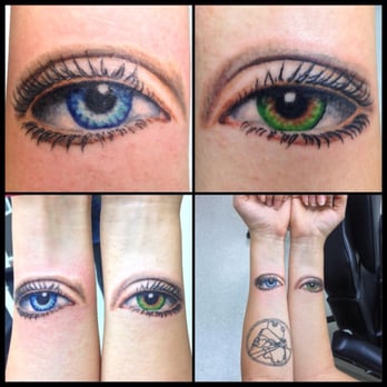 Heather Pilapil's Tattoo & Art - Eyes were done by Heather on 10/13 and the circular gallifreyan tattoo on 5/13 - Tattoo Near Me - Temecula, California
