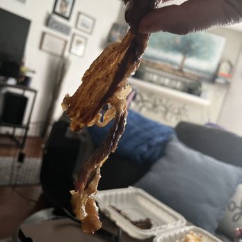 Ono Hawaiian BBQ - This was the beef rib they thought was acceptable to serve to someone. Nothing but fat - Barbeque Near Me - Upland, California Ono Hawaiian BBQ - This was the beef rib they thought was acceptable to serve to someone. Nothing but fat - Barbeque Near Me - Upland, California