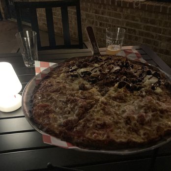 Taverna Rossa - Half Local Goat & Fig & half The All - American Pizza - Pizza Near Me - Plano, Texas Taverna Rossa - Half Local Goat & Fig & half The All - American Pizza - Pizza Near Me - Plano, Texas