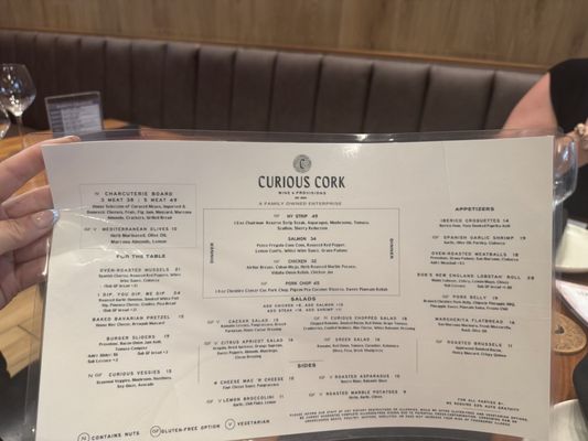 Menu photo 2 Curious Cork Wine & Provisions Orlando, FL Menu photo 2 Curious Cork Wine & Provisions Orlando, FL