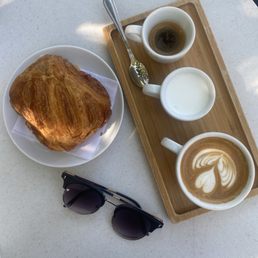 Competition Cappuccino. Ham & cheese croissant. Competition Cappuccino. Ham & cheese croissant.